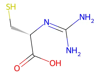 N-(Aminoiminomethyl)-L-cysteine structure
