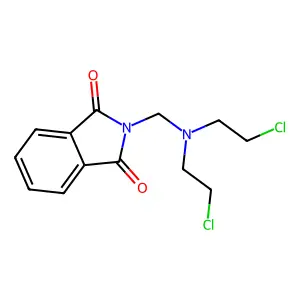 1H-Isoindole-1,3(2H)-dione, 2-((bis(2-chloroethyl)amino)methyl)- structure