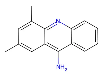 Acridine, 9-amino-2,4-dimethyl- structure