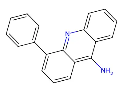Acridine, 9-amino-4-phenyl- structure