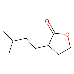 2(3H)-Furanone, dihydro-3-(3-methylbutyl)- structure