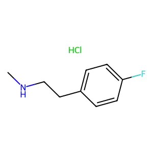 p-Fluoro-N-methylphenethylamine hydrochloride structure
