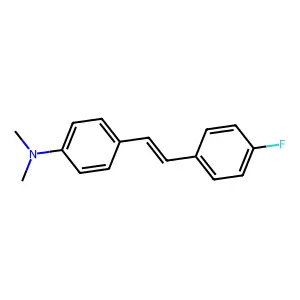 4'-Fluoro-4-dimethylaminostilbene structure