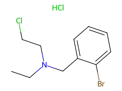 BENZYLAMINE, o-BROMO-N-(2-CHLOROETHYL)-N-ETHYL-, HYDROCHLORIDE structure