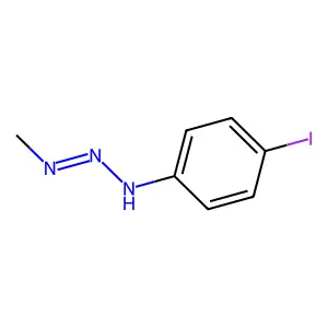 3-(4-Iodophenyl)-1-methyltriaz-1-ene structure