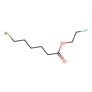 Hexanoic acid, 6-bromo-, 2-fluoroethyl ester structure