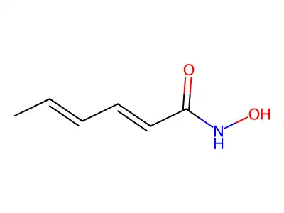 Hexa-2,4-dienehydroxamic acid structure