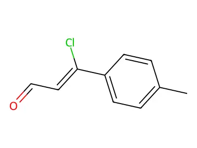 3-Chloro-3-(4-methylphenyl)prop-2-enal structure