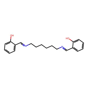 o-CRESOL, alpha,alpha'-(HEXAMETHYLENEDINITRILO)DI- structure