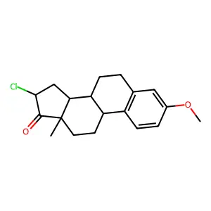 (16alpha)-16-Chloro-3-methoxyestra-1,3,5(10)-trien-17-one structure