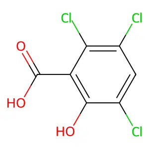 Benzoic acid, 2,3,5-trichloro-6-hydroxy- structure