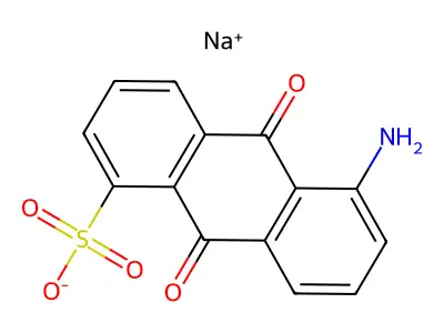 1-Aminoanthraquinone-5-sulfonic acid structure