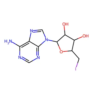 5'-Deoxy-5'-iodoadenosine structure