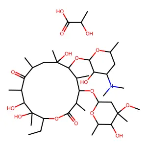 Erythromycin Lactate structure