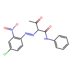 Butanamide, 2-(2-(4-chloro-2-nitrophenyl)diazenyl)-3-oxo-N-phenyl- structure