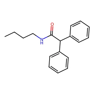 N-Butyl-2,2-diphenylacetamide structure