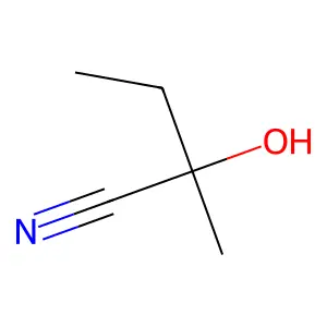 2-Hydroxy-2-methylbutyronitrile structure