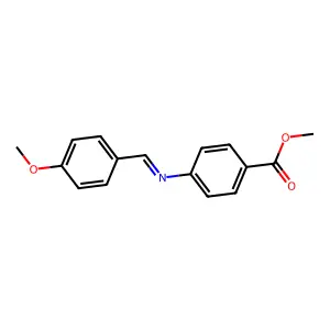 Methyl 4-{[(e)-(4-methoxyphenyl)methylidene]amino}benzoate structure