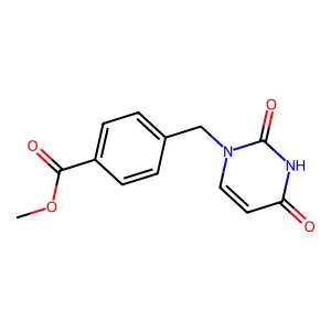 Methyl 4-[(2,4-dioxo-3,4-dihydropyrimidin-1(2h)-yl)methyl]benzoate structure