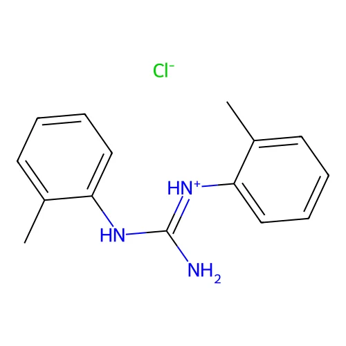Diorthotolylguanidine hydrochloride structure