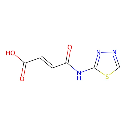 4-Oxo-4-(1,3,4-thiadiazol-2-ylamino)but-2-enoic acid structure