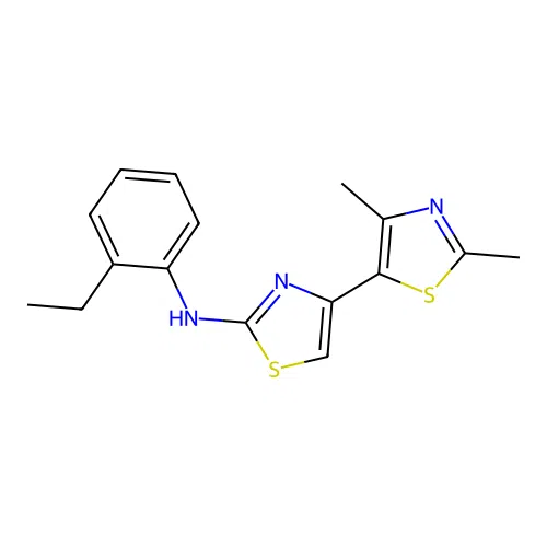 4-(2,4-dimethyl-1,3-thiazol-5-yl)-N-(2-ethylphenyl)-1,3-thiazol-2-amine structure
