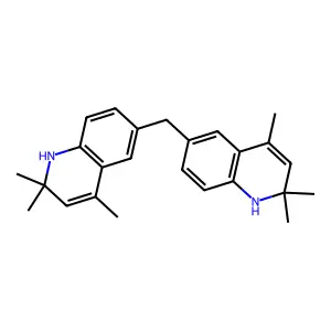 6,6'-Methylenebis(1,2-dihydro-2,2,4-trimethylquinoline) structure
