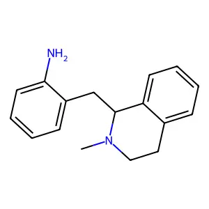 2-[(2-Methyl-1,2,3,4-tetrahydroisoquinolin-1-yl)methyl]aniline structure
