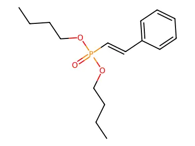 Phosphonic acid, styryl-, dibutyl ester structure
