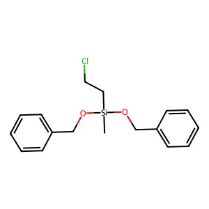 Silane, (2-chloroethyl)methylbis(phenylmethoxy)- structure
