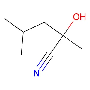 2-Hydroxy-2,4-dimethylpentanenitrile structure