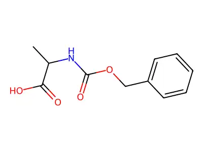 N-(Benzyloxycarbonyl)-DL-alanine structure