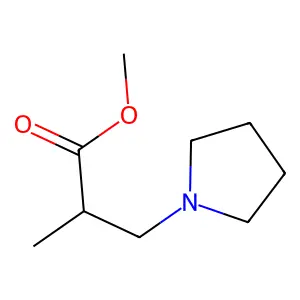 Methyl 2-methyl-3-(pyrrolidin-1-yl)propanoate structure