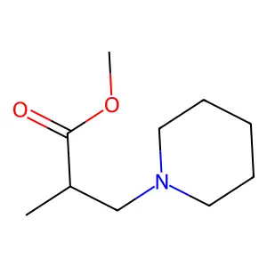 Methyl alpha-methyl-1-piperidinepropanoate structure