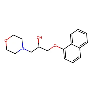 4-Morpholineethanol, alpha-((1-naphthalenyloxy)methyl)- structure