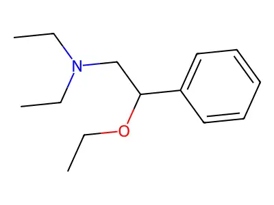 Phenethylamine, beta-ethoxy-N,N-diethyl- structure