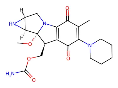 6-(N-Piperidino)mitomycin C structure