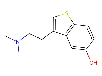 3-(2-(Dimethylamino)ethyl)benzo(b)thiophene-5-ol structure