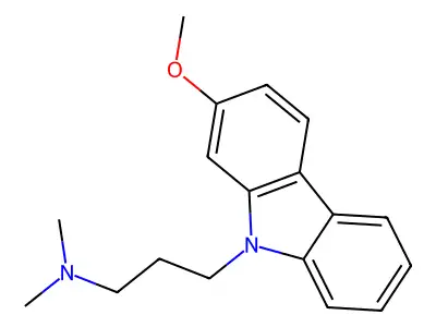 3-(2-Methoxy-9H-carbazol-9-yl)-N,N-dimethylpropan-1-amine structure