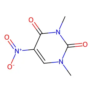 1,3-dimethyl-5-nitropyrimidine-2,4(1H,3H)-dione structure