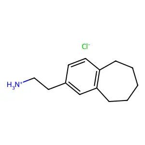 5H-Benzocycloheptene-2-ethanamine, 6,7,8,9-tetrahydro-, hydrochloride structure