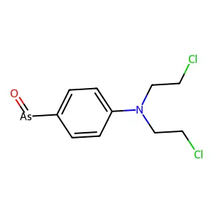Aniline, p-arsenoso-N,N-bis(2-chloroethyl)- structure