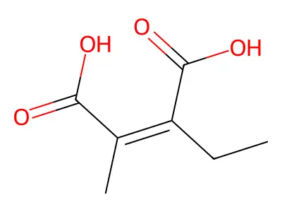 Butenedioic acid, 2-ethyl-3-methyl- structure