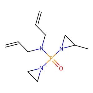 Phosphine oxide, (1-aziridinyl)(2-methyl-1-aziridinyl)diallylamino- structure