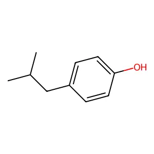Phenol, 4-(2-methylpropyl)- structure
