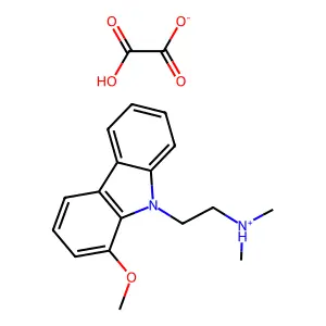 Carbazole, 9-(2-dimethylaminoethyl)-1-methoxy-, oxalate structure