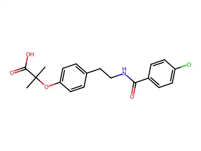 Bezafibrate structure