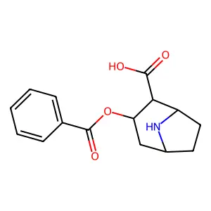 Benzoylnorecgonine structure
