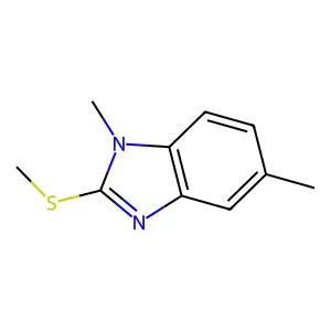 1,5-Dimethyl-2-(methylthio)-1H-benzo[d]imidazole structure