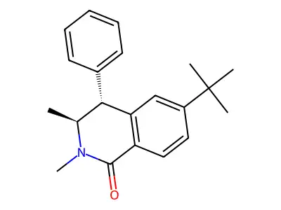 6-tert-Butyl-2,3-dimethyl-4-phenyl-3,4-dihydroisoquinolin-1(2H)-one structure